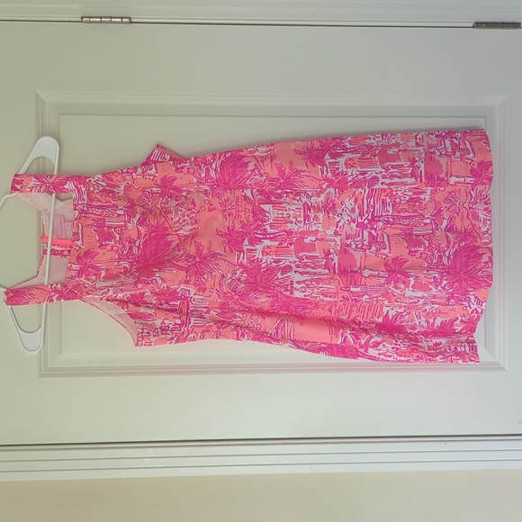 Lilly Pulitzer Simone Shift Dress in Cheeky Melon Rule Breakers Toile Size 10 - Picture 1 of 5
